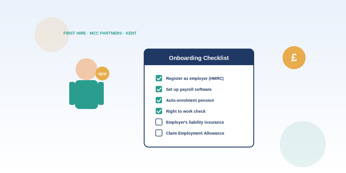 Hiring Your First Employee in Kent: A Payroll, NIC and Pensions Checklist