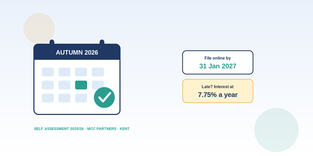 Leave It to January: Why Kent Sole Traders and Landlords Should File Self Assessment Early