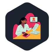 Qualified accountants illustration