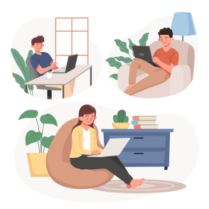Illustration of the MCC Partners team working together
